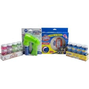 Dubble Bubble Catch & Throw Set Fubbles Light Up Blaster Scented Bubbles Bundle